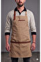 Barista Waiter Apron – Professional Cafe Apron with Leather Straps