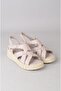 Seç Km45 Genuine Leather Anatomical Women's Sandals Stone - 7