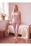 Mooda Women's Cat Embroidered Lycra Cotton Capri Pajama Set - 2