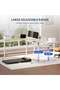 Electric Height Adjustable L-Shaped Standing Desk 63 x 55 Inch Reversible Corner with Memory Presets and Anti-Collision System Ergonomic Sit Stand Workstation for Home and Office - Maple - 8