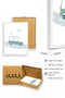 White Wooden Framed Minimal Car Pattern Painting - Pastel Tones |   Huhu1573 - 2