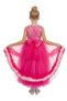 - High-Low Tulle Flower Girl Dress - Yellow, Pink - 1Y to 6Y - 3