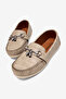 Boy's Beige Comfortable Thermo Sole Buckle Loafer