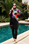 Sport Lycra Full Covered Hijab Swimsuit 6297 Black05