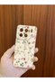 Xiaomi 15 Vine Flower Printed Silicone Phone Case (Velvet-Suede Inside)(White Case) - 3