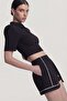 Padded Polo Collar Carolyn Tshirt Black - 3