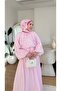 Women's Voile Lined Double Ruffle Dress-Hijab Dress - 2
