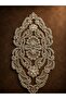Table Runner, Tablecloth Runner with French Lace Detail, 27 X 60 Cm, Single Piece, Gray Color - 2