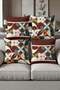 Digital Printed Soft Textured 4-Piece Throw Pillow Cover Set Krl0102