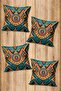 Digital Printed Soft Textured 4-Piece Throw Pillow Cover Set Krl0127 - 2