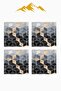 Digital Printed Soft Textured 4-Piece Throw Pillow Cover Set Krl0163 - 3