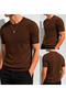Men's short sleeve crew neck stretch t-shirt 26022 - 2