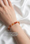 Natural Stone Faceted Cut Bracelets Orange Agate Green Blue Agate Needle Agate Blue Black Agate Red Agate Mixed Chakra Agate Aquamarine Stone - 3
