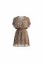 فستان شاطئ قصير نسائي متعدد الألوان بتصميم V-neck - 3
