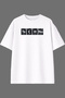Dna Techno Design Pre-Printed White Oversize T-Shirt