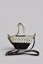 Siena Mini Women's Bag - Handmade Straw Textured Shoulder and Hand Bag with Leather Pouch - 3