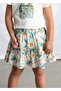 Girl's Floral Skirt Green - 2