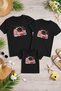 Mother Father Child Combination T-Shirt Cotton Oversize Family Combination T-Shirt (Products Sold Individually)