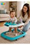 Baby Walker Turquoise with Activity Tray, Removable Canopy & Wheels for 6-18 Months - 7
