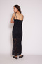 Straped Knit Dress Black - 4