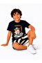 Boy's Character Printed Shorts Set Navy Blue Striped Summer 2-Piece Set - 2