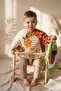 Set of 2 Waterproof Long Sleeve Baby Bibs - Stain-Resistant Giraffe and Crocodile Patterned 6-24 Months Active Age Range - 3