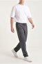 Men's Smoked Loose Fit Parachute Double Pocket Trousers - 3