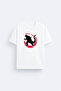Godzilla Printed Crew Neck White T-Shirt T-Shirt