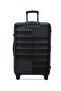 PP 3-piece luggage set High-quality Travel bag (S,M,L) spinner wheels (Black) - 3