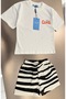 Unisex Muslin Shorts Zebra Set - 3