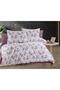 Natural Cotton Double Duvet Cover Set - 52 Thread Woven Lily Series - 2