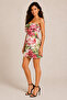 Strapless Ruffle Detailed Mini Dress - 4