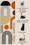 Sdt Shape Theme Patterned Modern Woven Base Decorative Carpet Sdt1648 - 5