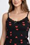 Black Heart Pattern Shorts Set - 3