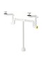 RÄNNILEN Water trap w flexible pipe, 2 bowls