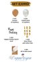 0 Year Old Birthday Concept Gold Number Balloon Set Metallic White Caramel - 2