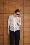 Lace Shirt - Cream |   F2073 - 2