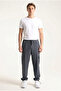 Men's Smoked Cargo Pocket Parachute Fabric Elastic Waist Loose Fit Jogger Pants