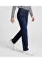 Denim Full Length Washed Jeans - Navy Blue
