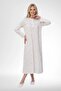 Plus Size 100% Cotton Long Sleeve Women's Nightgown - 2