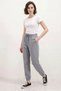 Women's High Waist Lace-Up Gray Sweatpants - 3