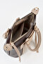 Women's Lupine Brown-Mink Lined Column Strap Zipper Closure Handbag and Shoulder Bag - 5