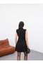 Buttoned Mini Dress with Pocket Detail - 4
