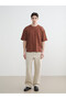 Nevavm 100% Cotton Boxy Fit Basic Thick T-Shirt with a Difference - 2