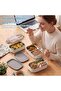 Lunch Box 3 layer Stainless Steel Bento Box 2100ml- 304 Food Grade Steel 5 Compartment, Microwave Safe, Stackable Lunch Container with Insulated Bag & Cutlery - 6
