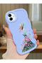 Samsung Galaxy A04 Compatible Case Camera Protector Blue Silicone Couple Phone Case Girl Pattern