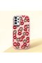 Samsung Galaxy A04S Compatible Case with Camera Protector Pink Silicone Couple Phone Case with Kiss Pattern