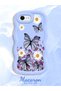 iPhone Se 2020 Compatible Case Camera Protector Blue Silicone Couple Phone Case Butterfly Pattern - 2