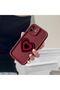 Xiaomi Redmi 10A Compatible Case Camera Protector Claret Red Silicone Couple Phone Case Heart Pattern - 4