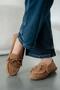 Artux women's studded genuine suede loafer shoes - tan - 3